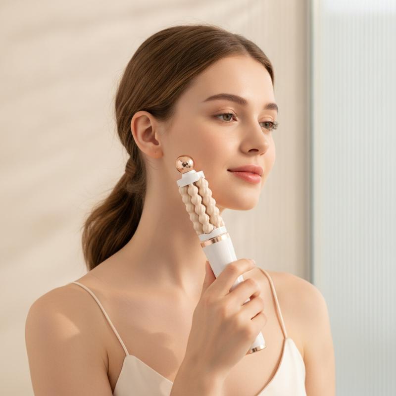 3D Facial Roller Massager Rota - Luxury Skincare Tools 评论和价格